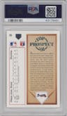 Chipper Jones from the 1991 Upper Deck set graded by PSA and given an overall grade of 9.