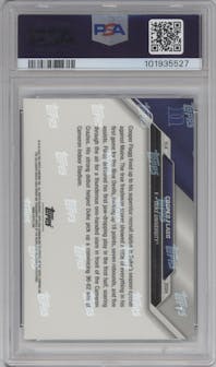 Cooper Flagg from the 2024-25 Bowman U Now set graded by PSA and given an overall grade of 10.