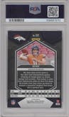 Bo Nix from the 2024 Panini Mosaic set featuring a Silver parallel graded by PSA and given an overall grade of 9.