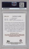 Caitlin Clark from the 2022-23 Bowman University Chrome set graded by PSA and given an overall grade of 9.
