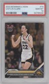 Caitlin Clark from the 2023-24 Bowman U Now set graded by PSA and given an overall grade of 10.