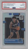 Paolo Banchero from the 2022-23 Panini Donruss Optic  set featuring a Holo parallel graded by PSA and given an overall grade of 10.