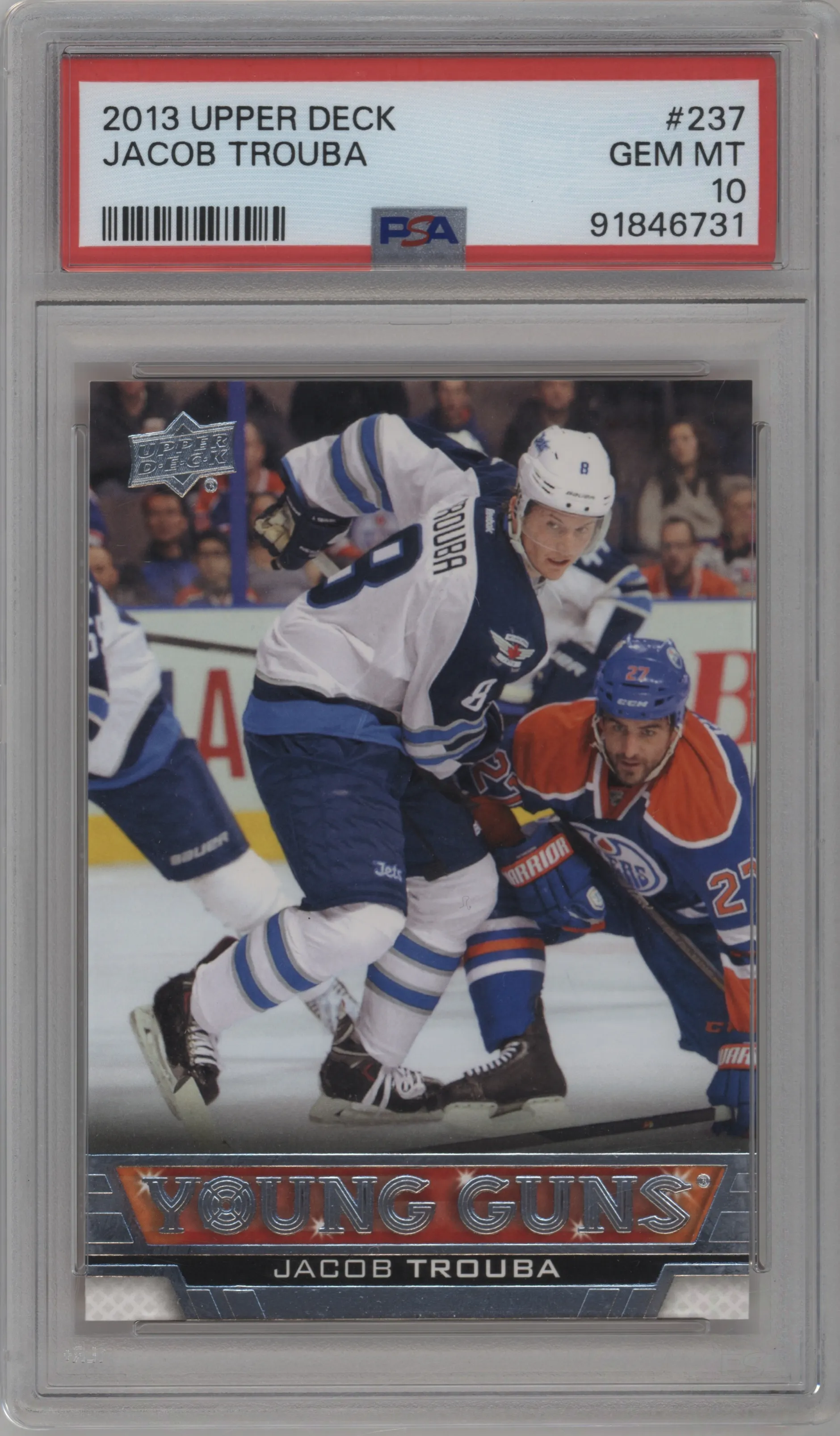 2013 Upper Deck Young Guns Jacob Trouba #237 PSA 10