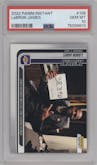LeBron James from the 2022-23 Panini Instant set graded by PSA and given an overall grade of 10.