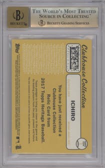 Ichiro Suzuki from the 2021 Topps Archives Signature Series Retired Player Edition set graded by Beckett and given an overall grade of 9.5.