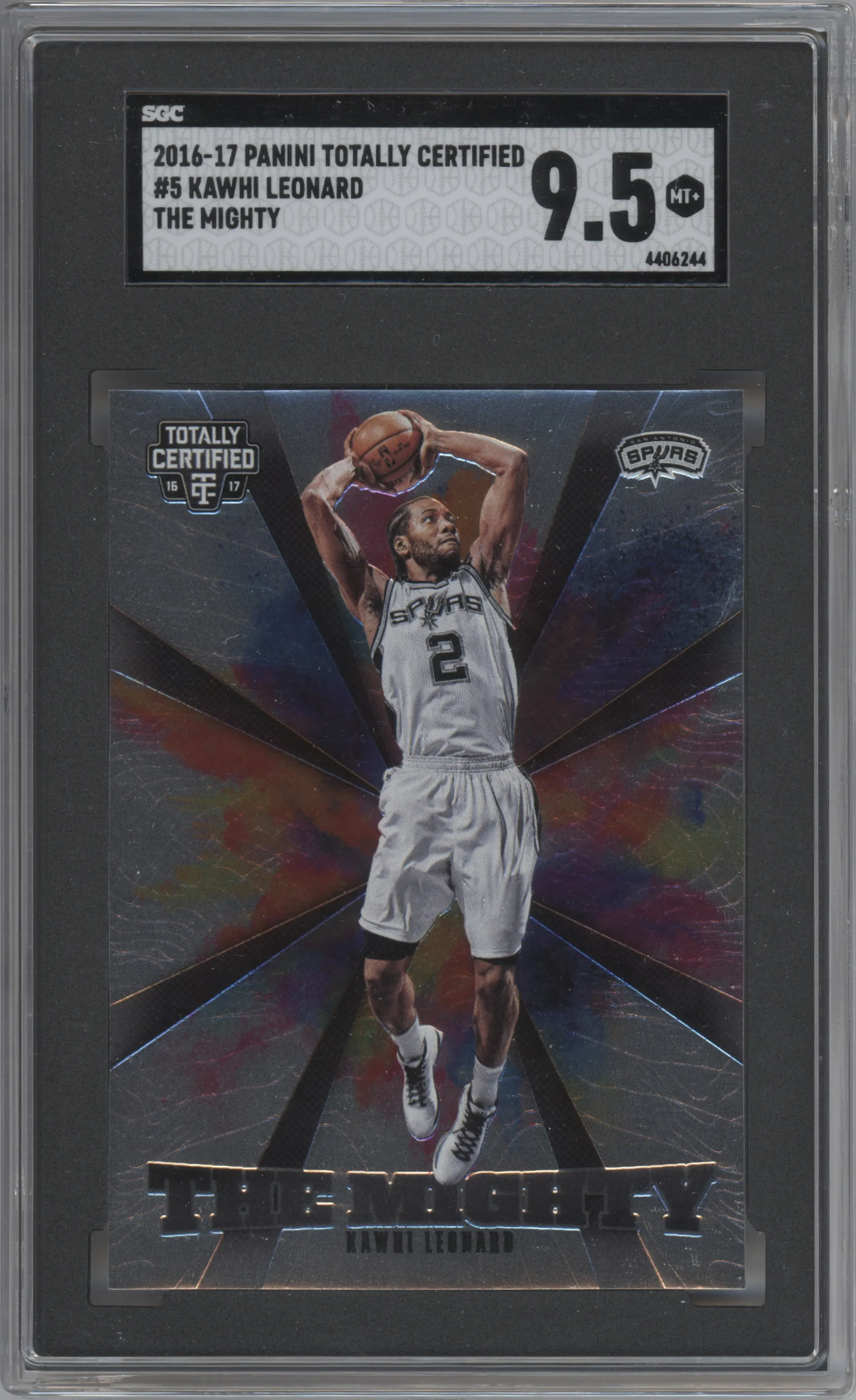 2016 Panini Totally Certified The Mighty Kawhi Leonard SGC 9.5