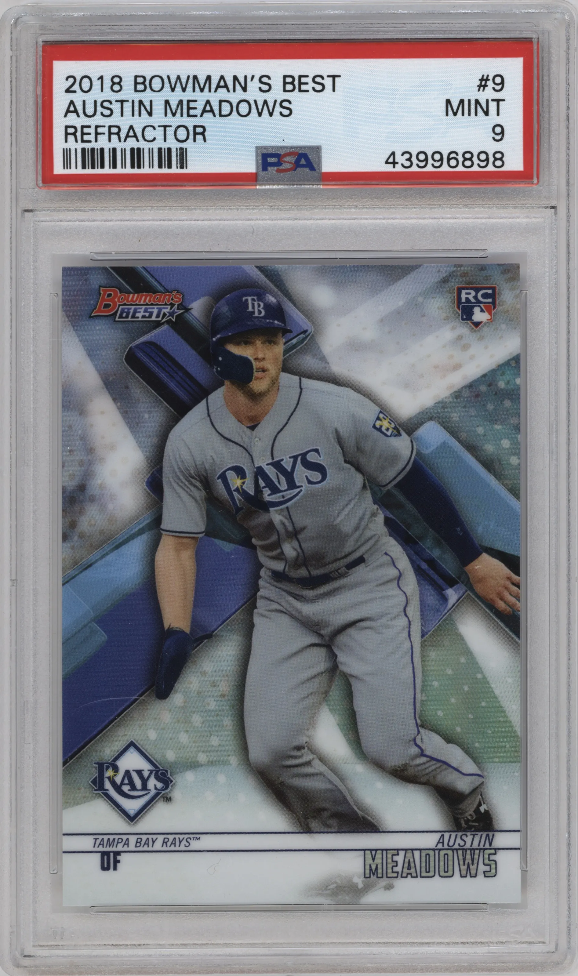 2018 Bowman’s Best Austin Meadows Refractor PSA 9