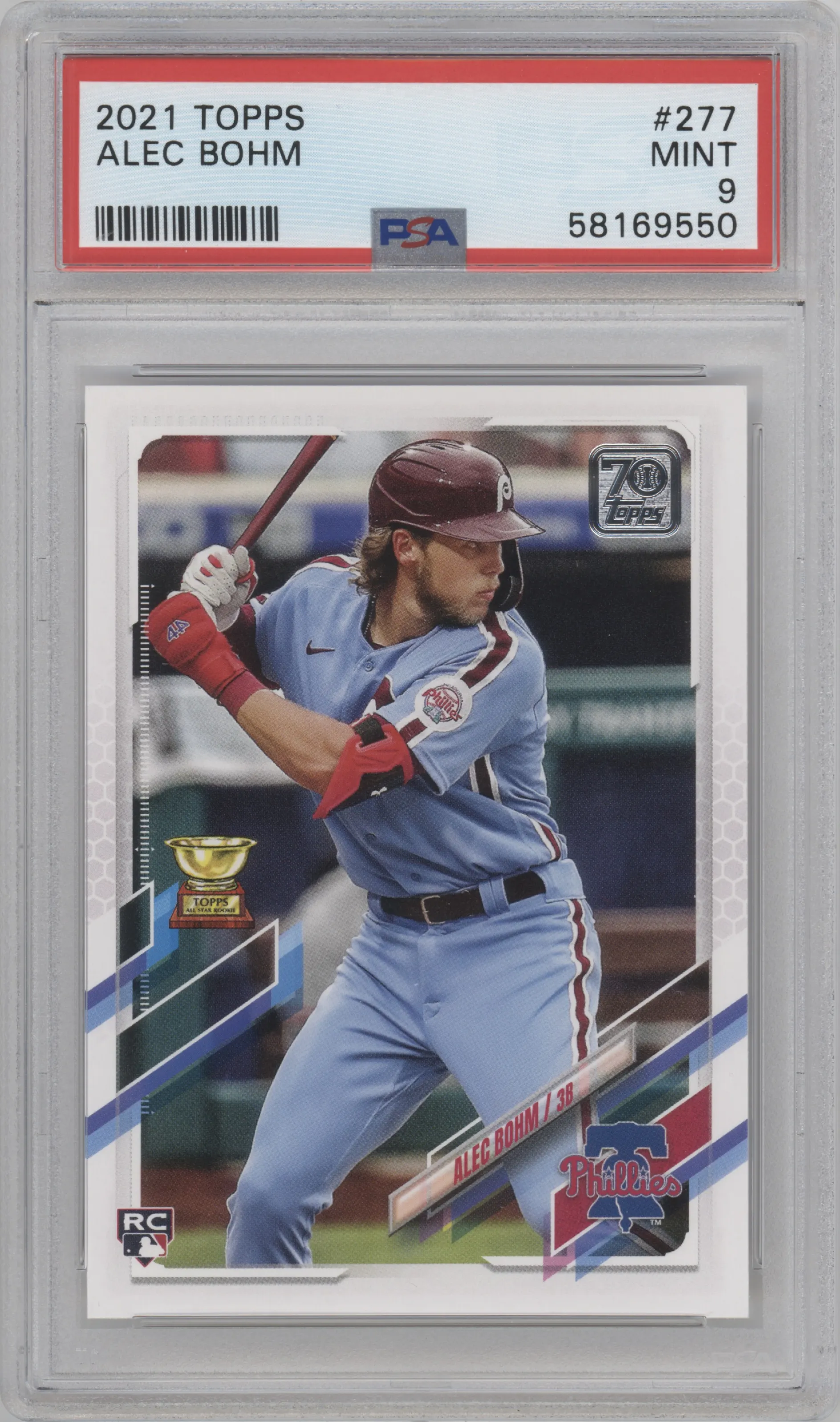 2021 Topps Series 1 Alec Bohm PSA 9