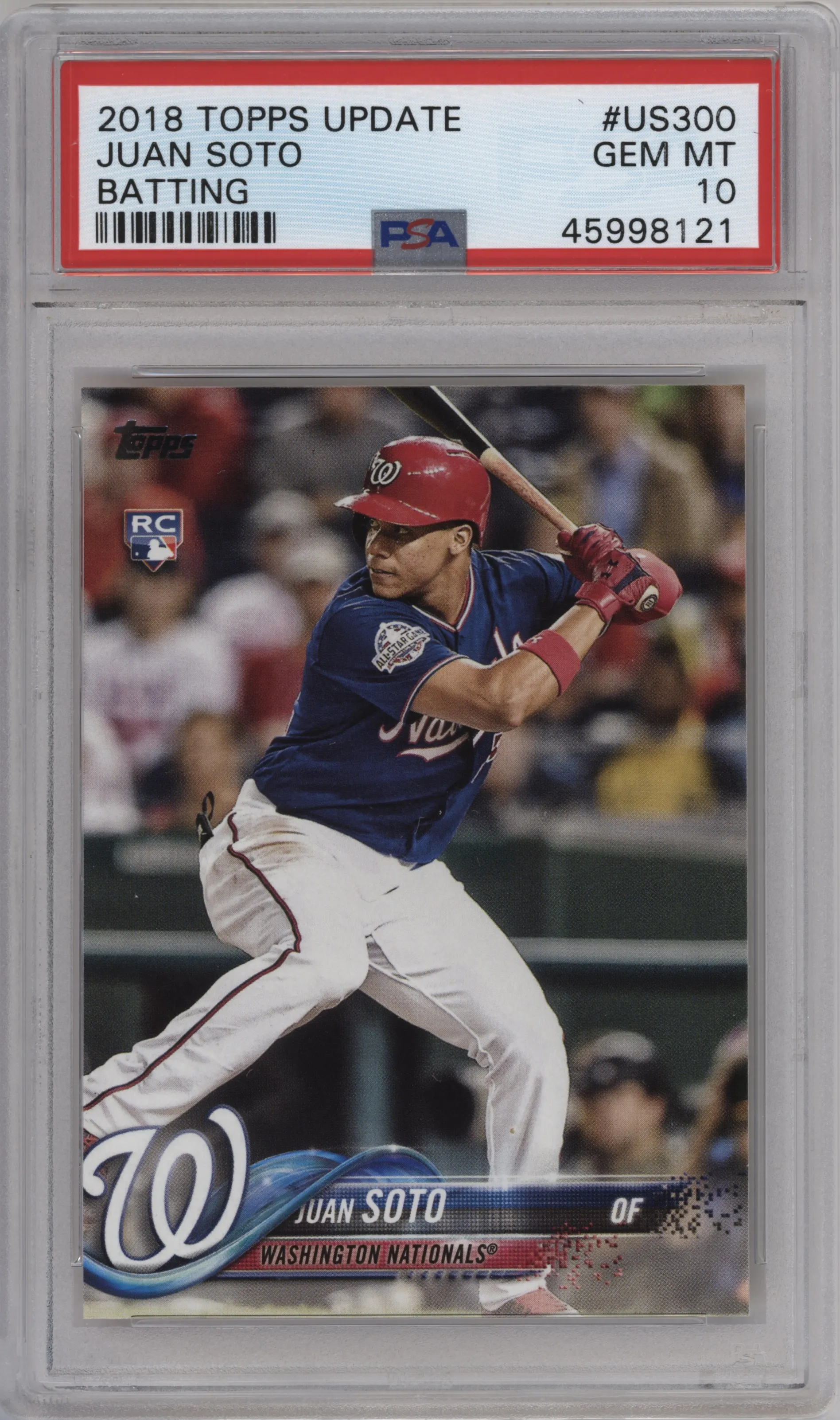 2018 Topps Update Juan Soto PSA 10
