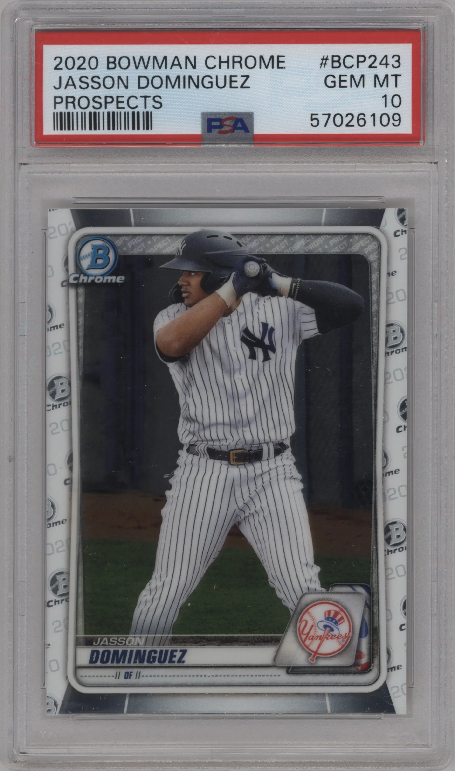 2020 Bowman Chrome Prospects Jasson Dominguez #BCP-243 PSA 10