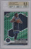 Anthony Edwards from the 2020-21 Panini Mosaic set featuring a Green Mosaic parallel graded by Beckett and given an overall grade of 9.5.