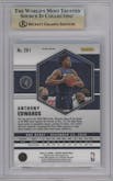 Anthony Edwards from the 2020-21 Panini Mosaic set featuring a Green Mosaic parallel graded by Beckett and given an overall grade of 9.5.