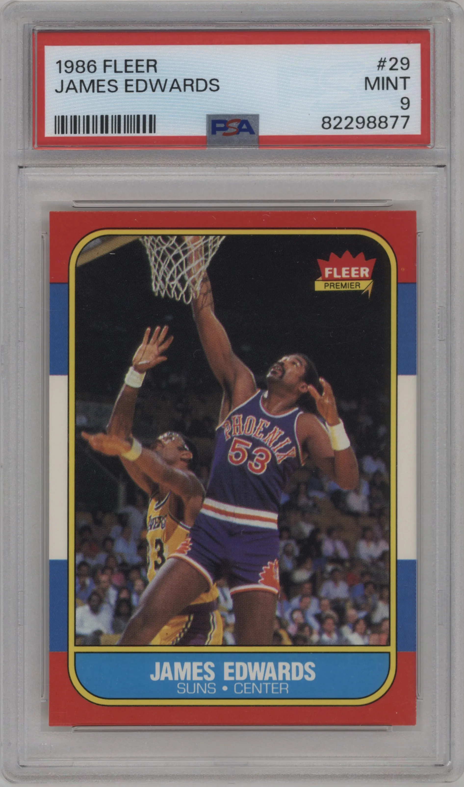 1986 Fleer James Edwards #29 PSA 9