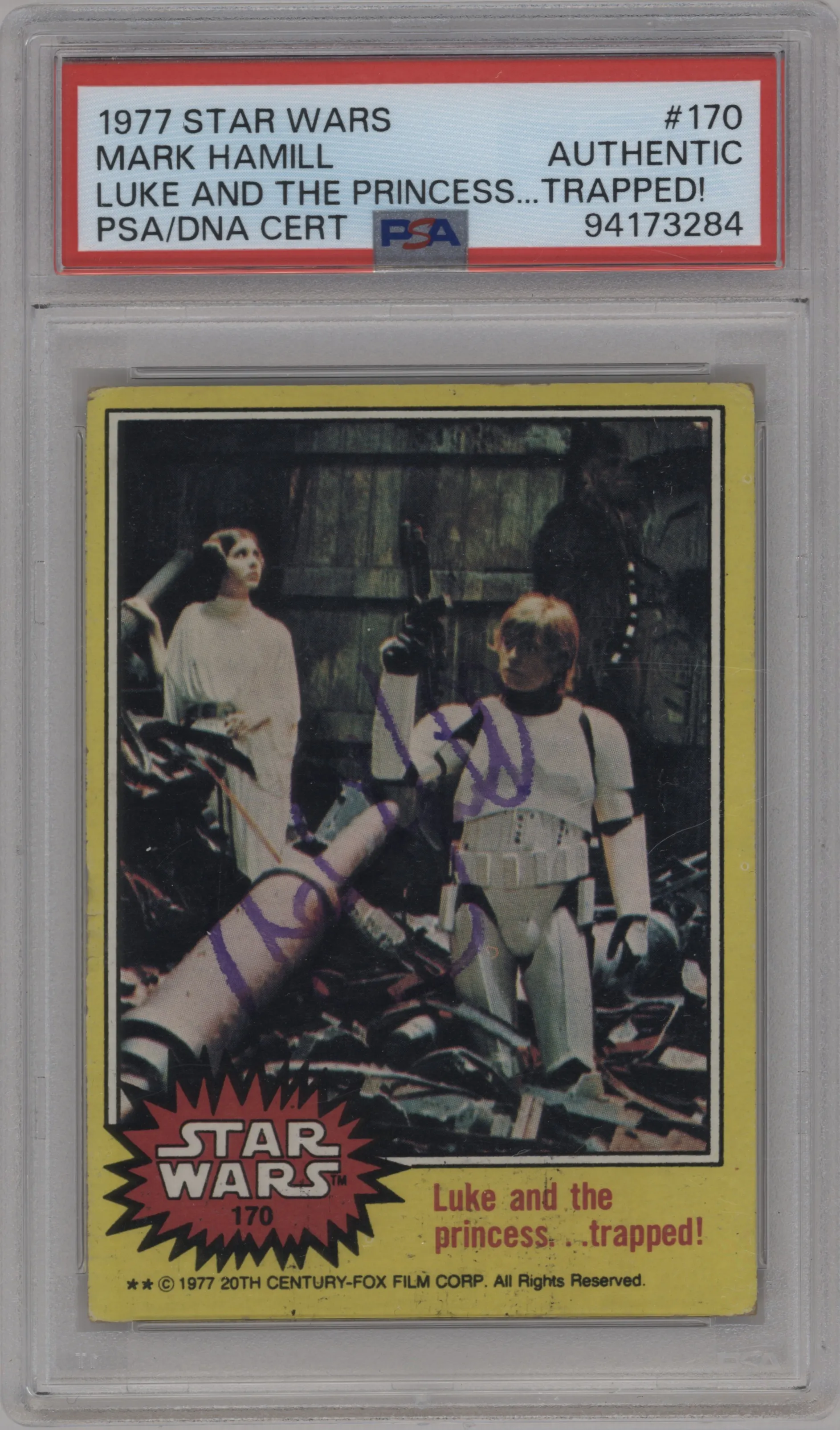 Luke and the princess . . trapped!