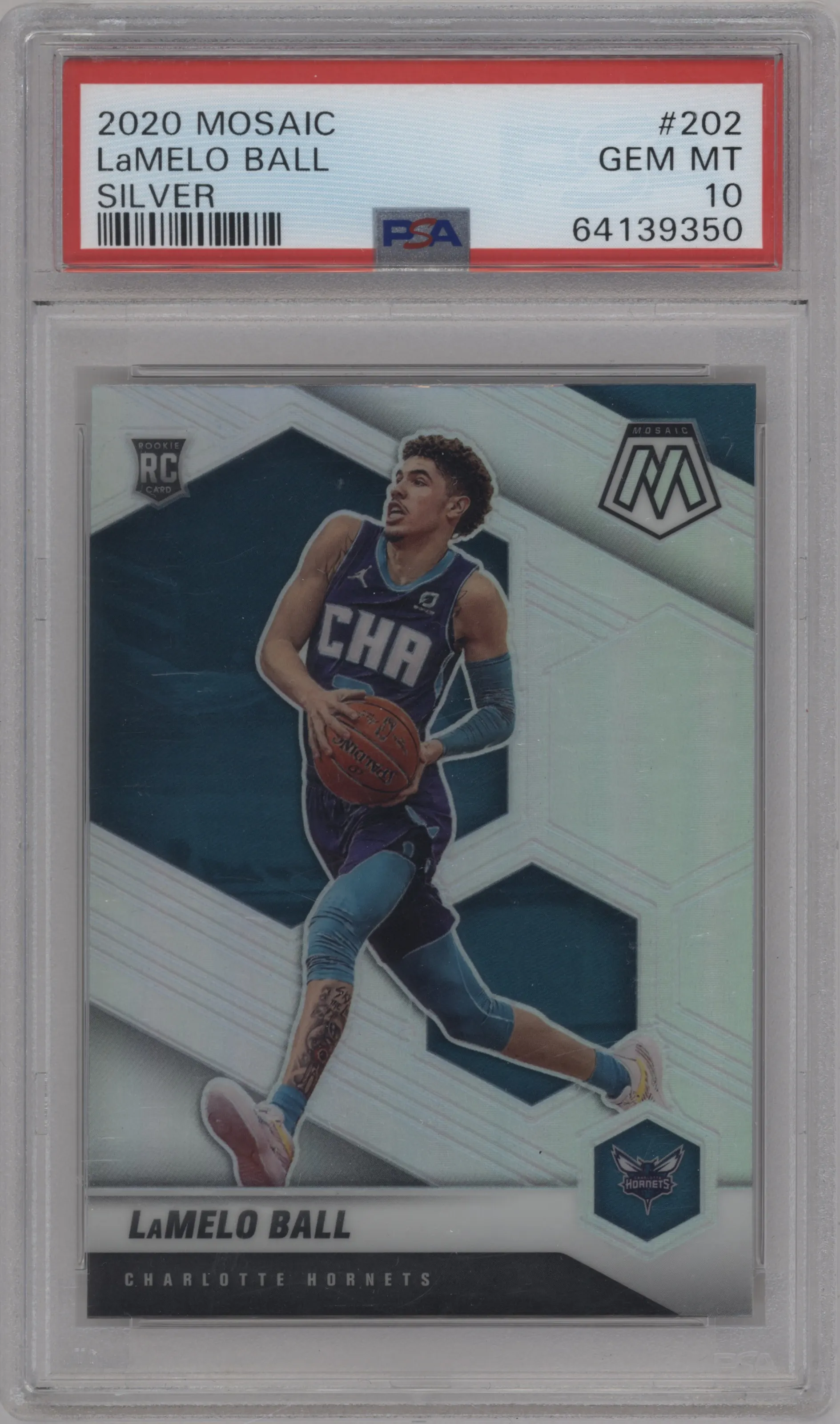 2020 Panini Mosaic LaMelo Ball Silver PSA 10