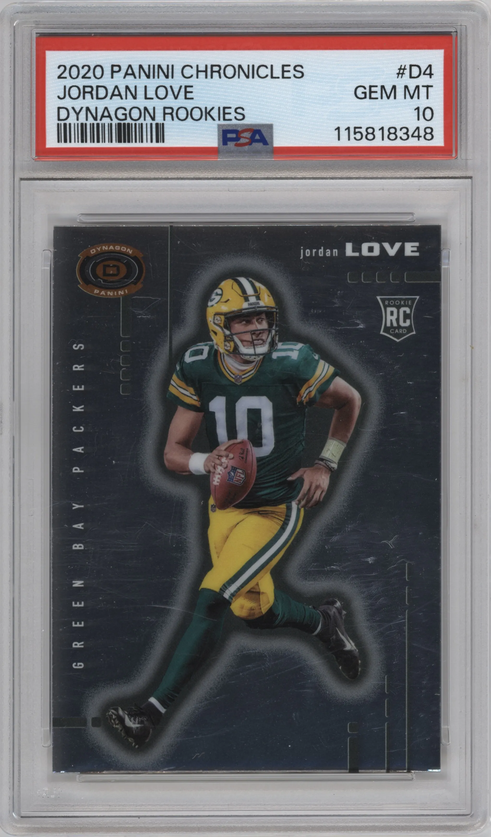 2020 Panini Chronicles Dynagon Jordan Love #D-4 PSA 10