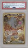 Bloodmoon Ursaluna ex from the 2024 Pokemon SV set graded by PSA and given an overall grade of 10.