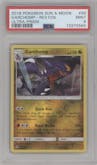Garchomp from the 2018 Pokemon S&M  set graded by PSA and given an overall grade of 9.