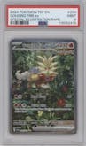 Gouging Fire ex from the 2024 Pokemon SV set graded by PSA and given an overall grade of 9.