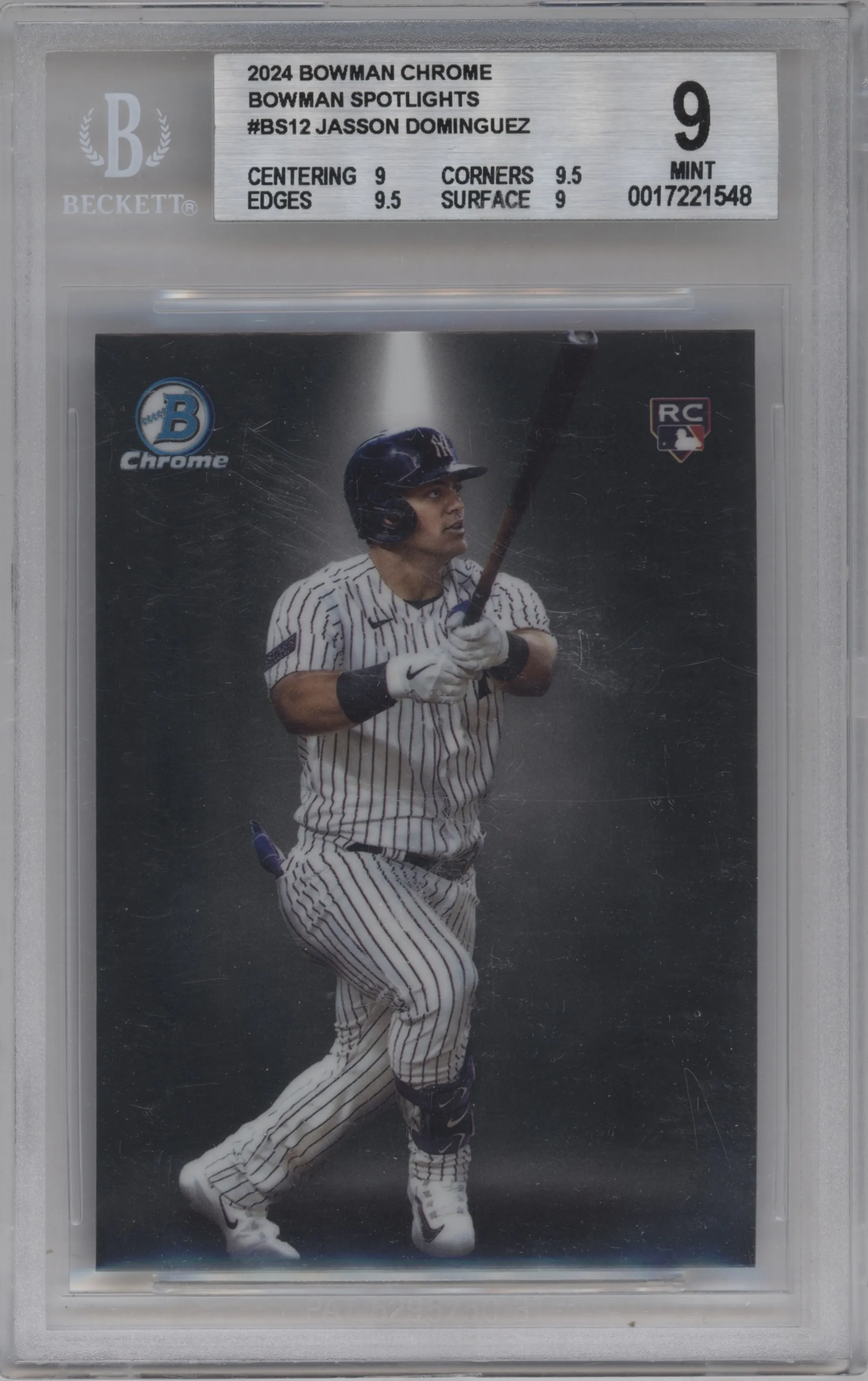 2024 Bowman Spotlights Jasson Dominguez BGS 9