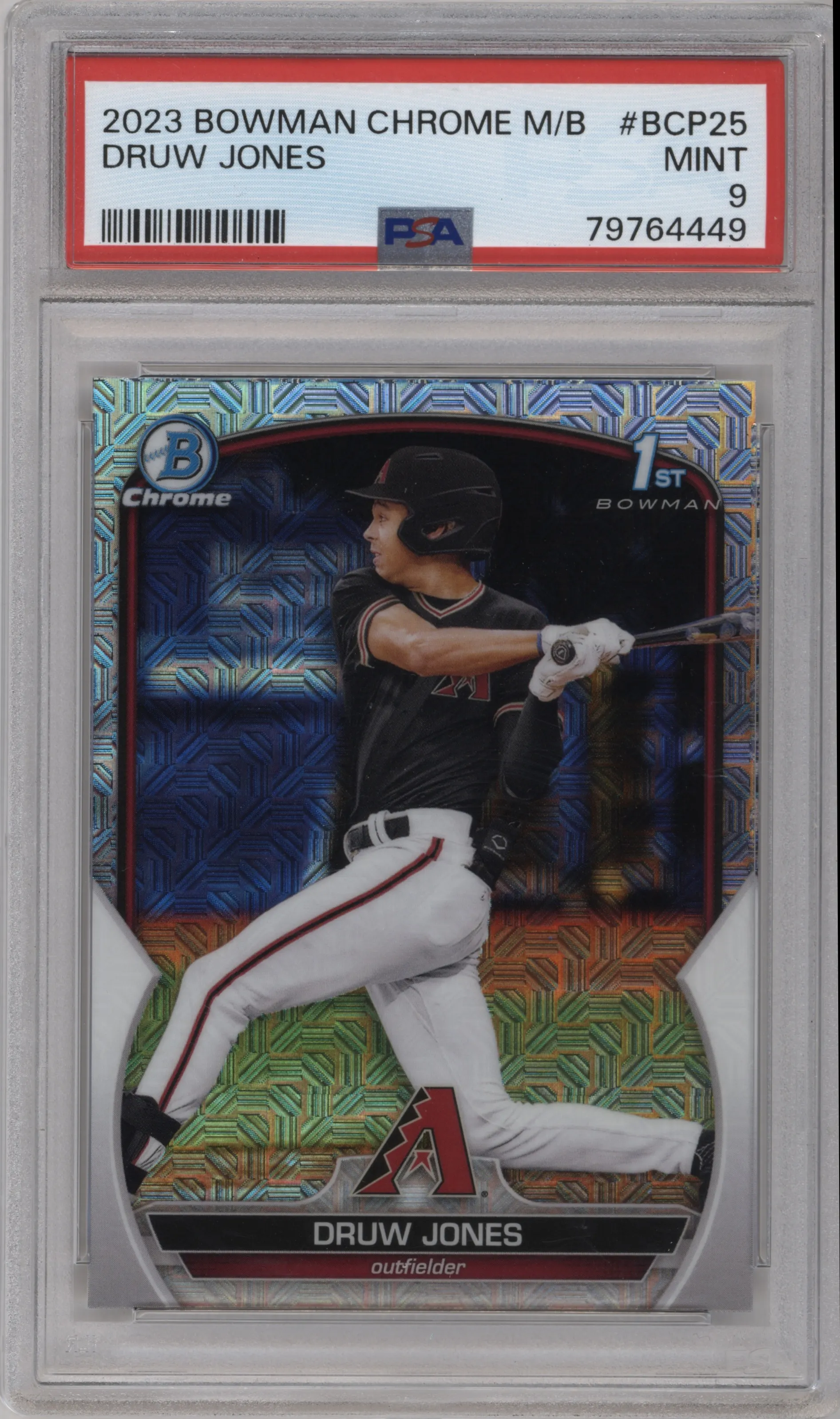 2023 Bowman Mega Box Chrome Druw Jones PSA 9