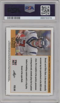 C.J. Stroud from the 2023 Leaf Web Exclusives set graded by PSA and given an overall grade of 10.