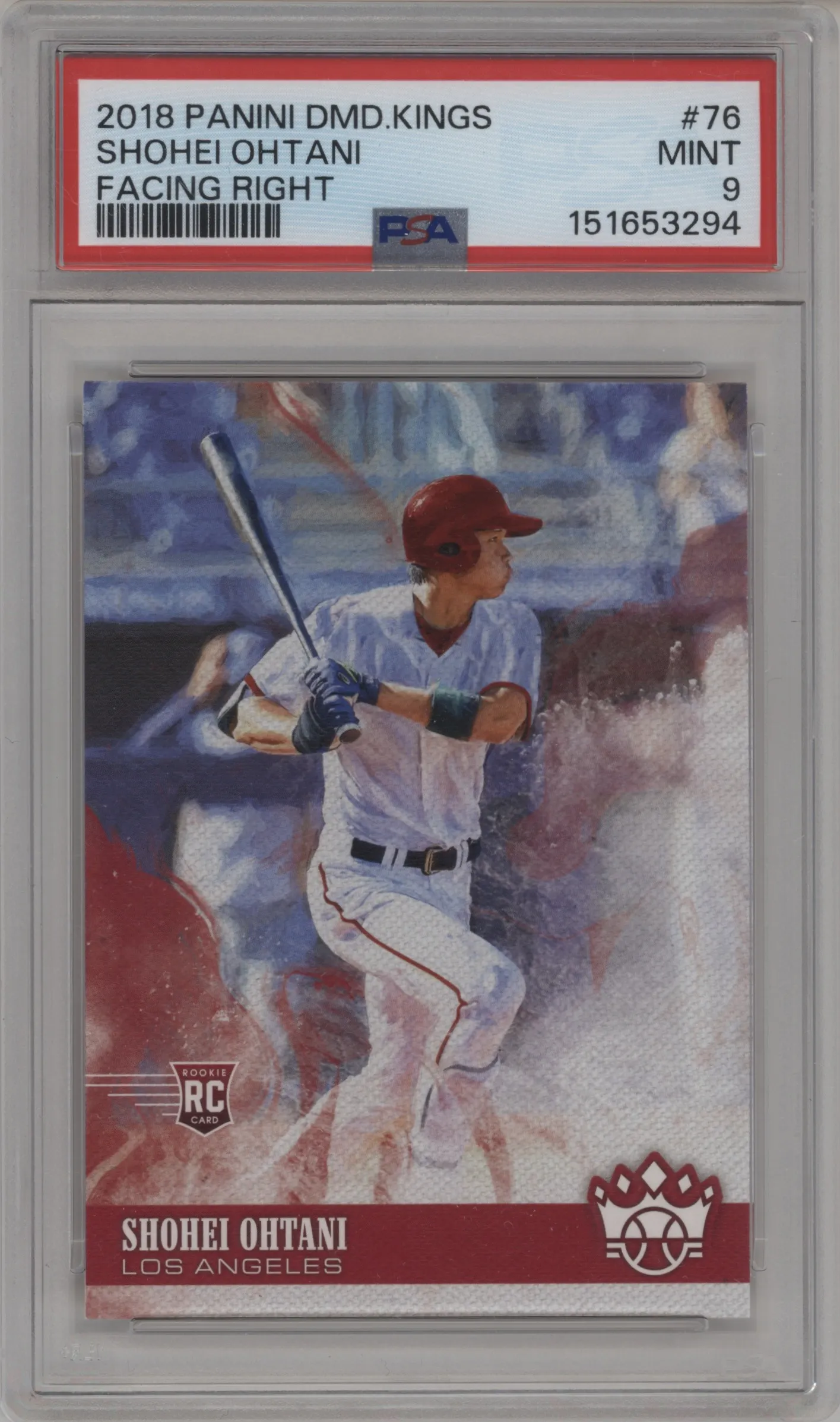 2018 Panini Diamond Kings Shohei Ohtani #76 PSA 9