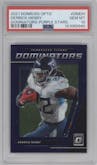 Derrick Henry from the 2021 Panini Donruss Optic set featuring a  Purple Stars parallel graded by PSA and given an overall grade of 10.