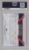 Jayden Daniels from the 2024 Topps Chrome set graded by PSA and given an overall grade of 10.