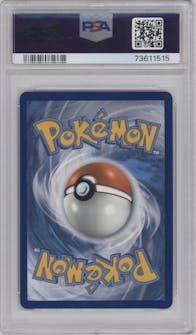 Tyranitar V from the 2021 Pokemon SWSH set graded by PSA and given an overall grade of 9.
