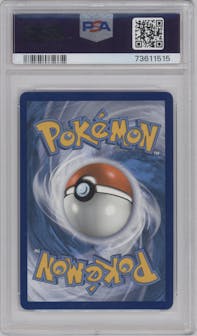Tyranitar V from the 2021 Pokemon SWSH set graded by PSA and given an overall grade of 9.