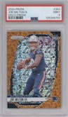Joe Milton III from the 2024 Panini Prizm set featuring a Disco parallel graded by PSA and given an overall grade of 9.