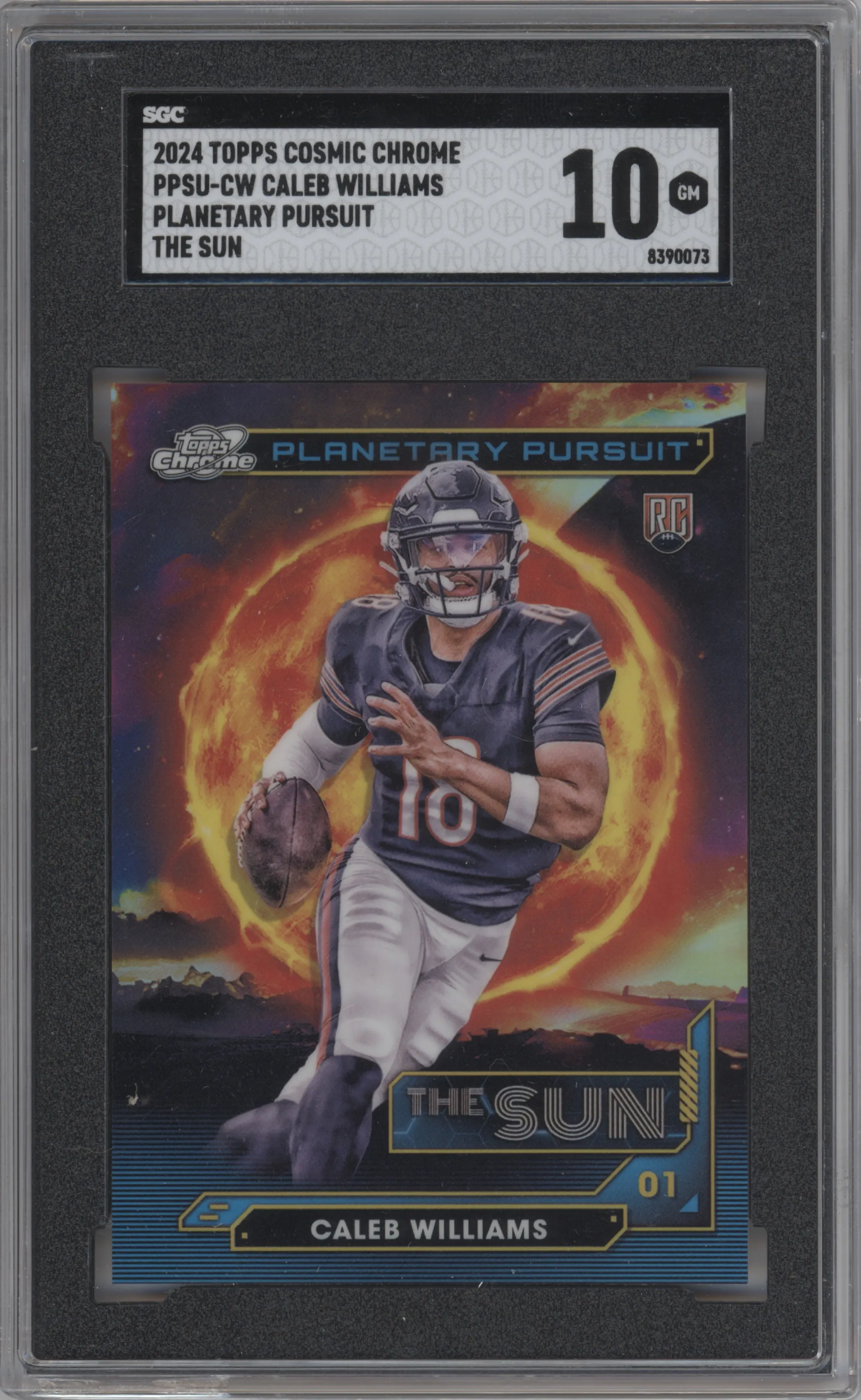 2024 Topps Cosmic Chrome Planetary Pursuit Sun Caleb Williams #PPSU-CW SGC 10