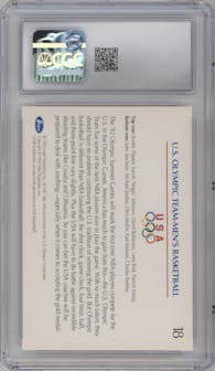 U.S. Olympic Basketball Team from the 1992 Impel U.S. Olympicards set graded by CSG and given an overall grade of 8.5.