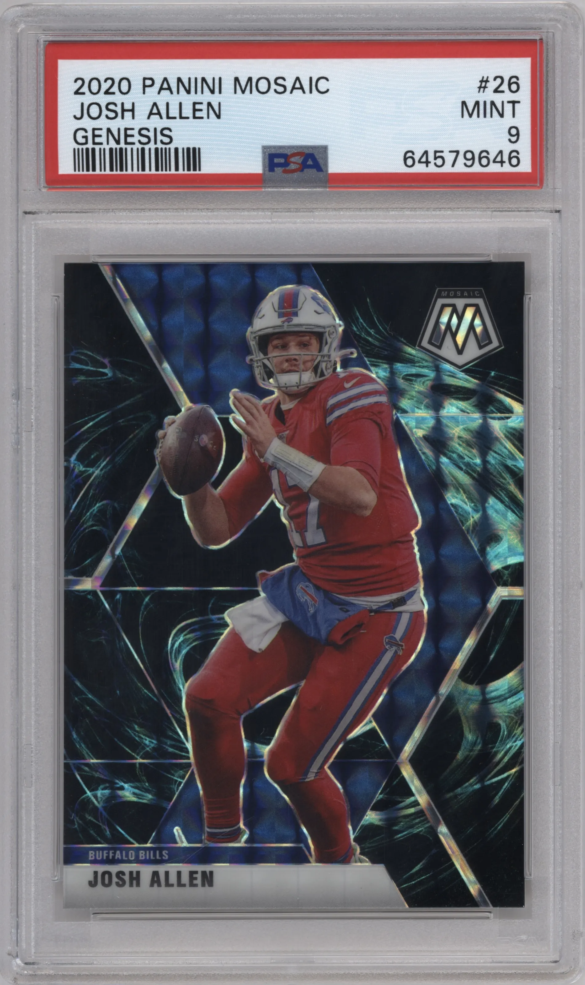 2020 Panini Mosaic Josh Allen Genesis #26 PSA 9