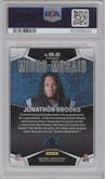 Jonathon Brooks from the 2024 Panini Mosaic set graded by PSA and given an overall grade of 9.