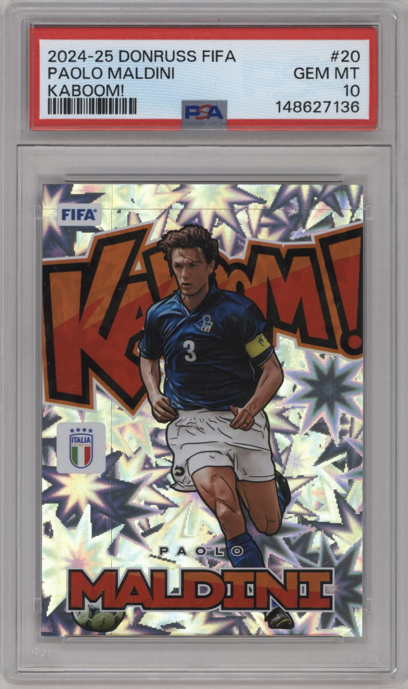 2024 Panini Donruss Kaboom Paolo Maldini #20 PSA 10