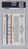 Bo Nix from the 2024 Topps Chrome set featuring a Prism Refractor parallel graded by PSA and given an overall grade of 9.