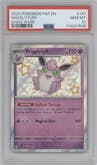 Wigglytuff from the 2024 Pokemon SV set graded by PSA and given an overall grade of 10.