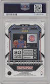 Jaden Ivey from the 2022-23 Panini Prizm Monopoly set featuring a Gold Money Shimmer parallel graded by PSA and given an overall grade of 10.