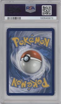 Galarian Rapidash V from the 2021 Pokemon SWSH set graded by PSA and given an overall grade of 10.