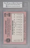 Akeem Olajuwon from the 1984-85 Star set graded by Beckett and given an overall grade of 7.5.