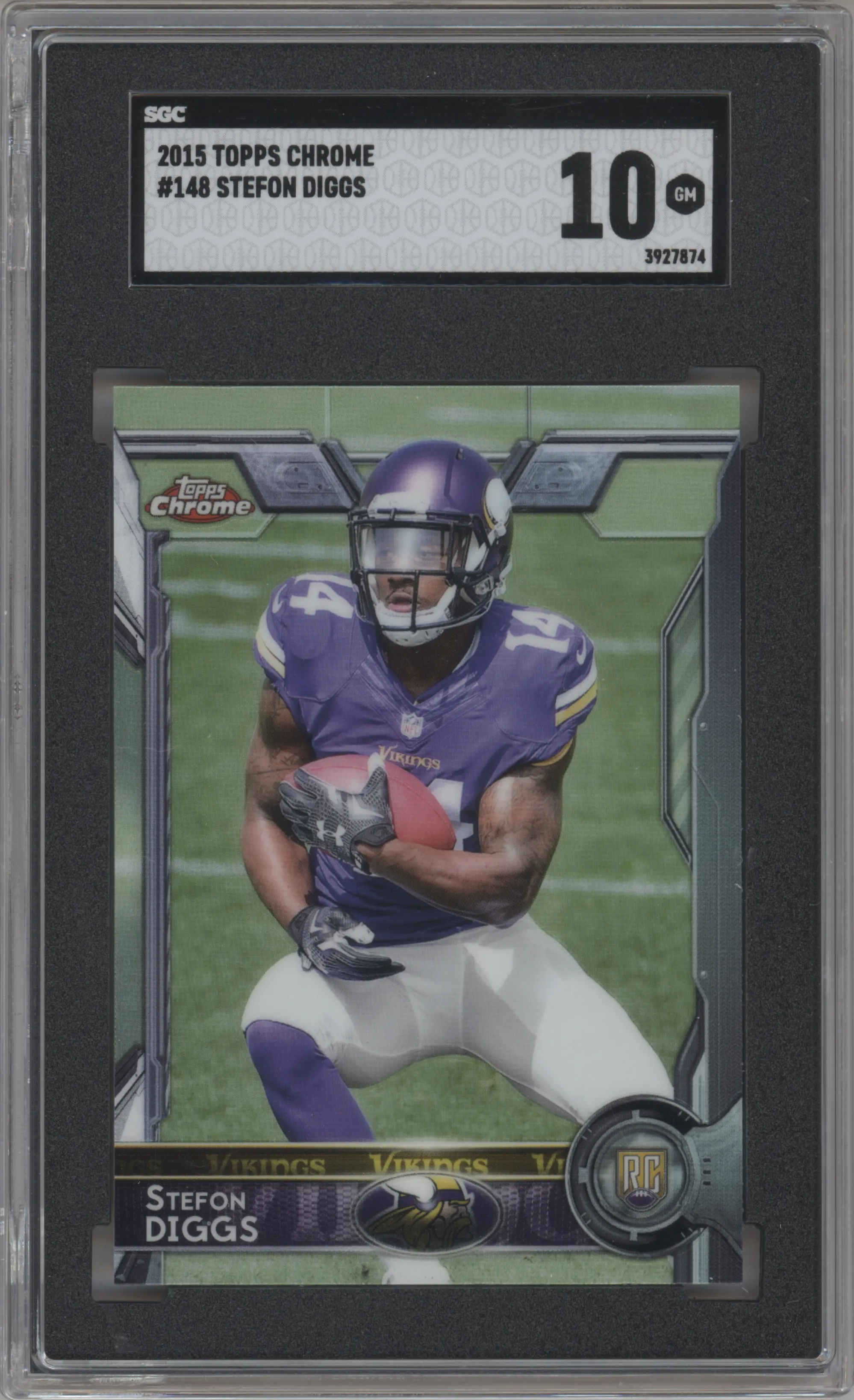 2015 Topps Chrome Stefon Diggs SGC 10