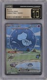 Mew ex from the 2024 Pokemon SV set graded by CSG and given an overall grade of 10.