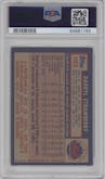 Darryl Strawberry from the 1984 Topps set graded by PSA and given an overall grade of 9.