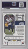 Kenneth Walker III from the 2022 Panini Contenders Optic set featuring a Silver parallel graded by PSA and given an overall grade of 9.