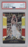 Luka Doncic from the 2018-19 Panini Select  set featuring a Tri-Color parallel graded by PSA and given an overall grade of 10.
