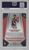Caleb Swanigan from the 2017-18 Panini Prizm  set featuring a Pink Pulsar parallel graded by PSA and given an overall grade of 10.