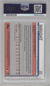Kyle Wright from the 2019 Topps Series 2 set graded by PSA and given an overall grade of 9.