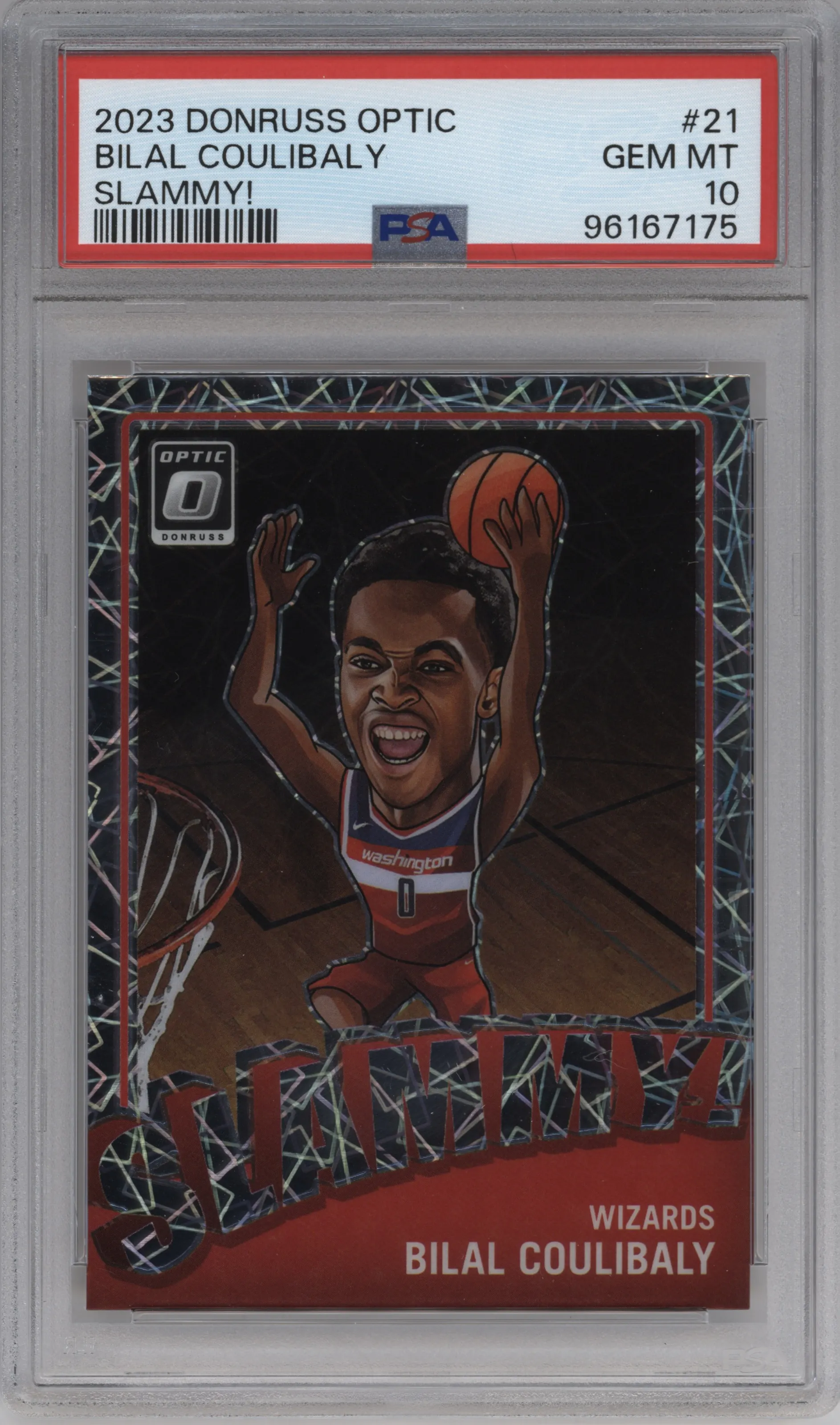 2023 Donruss Optic Slammy! Bilal Coulibaly #21 PSA 10